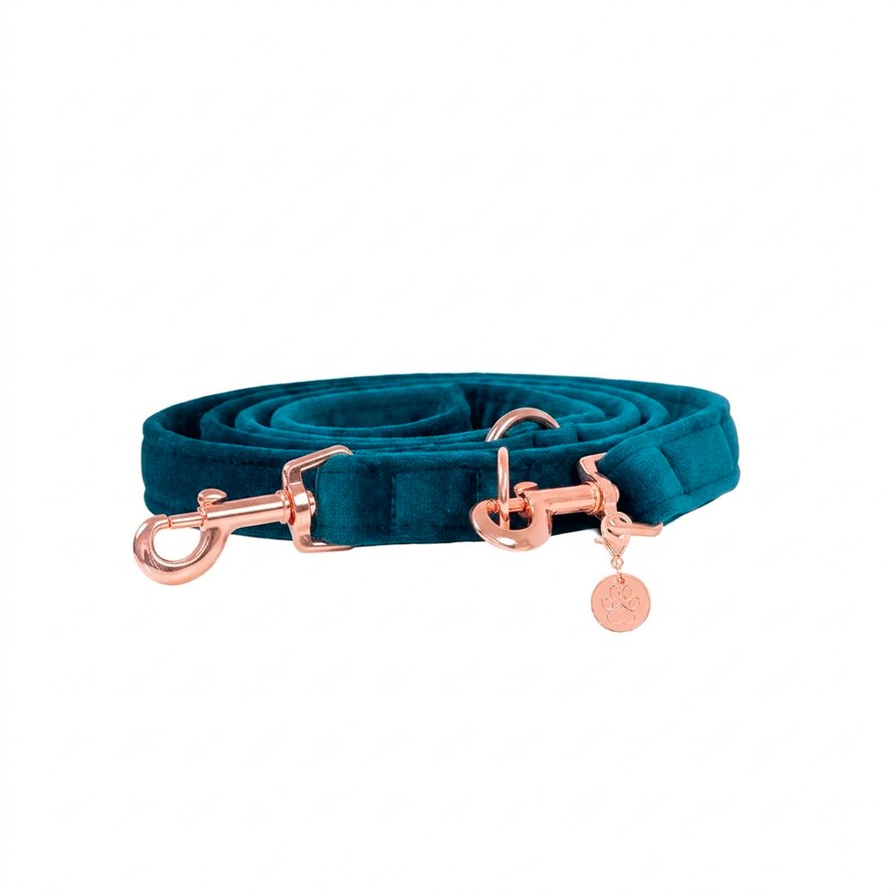 Hundeleine Velvet Smaragd