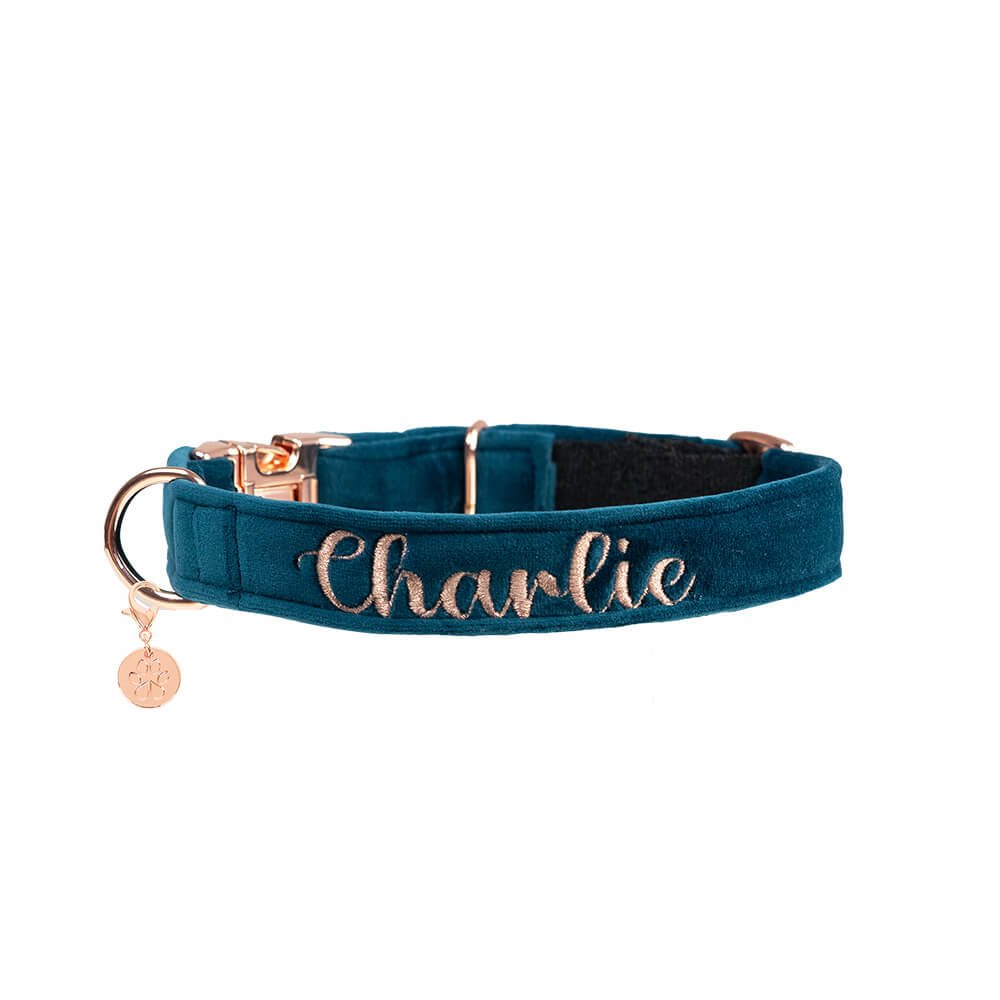 Alternative view of Hundehalsband Velvet Smaragd