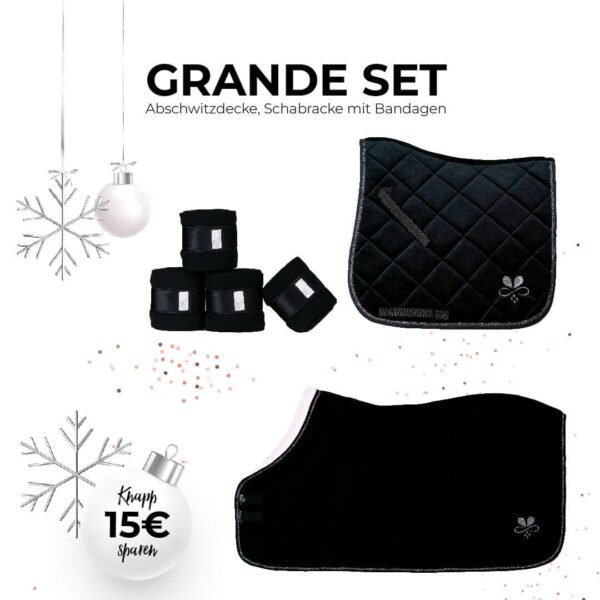 Grande Set Glitzer Schwarz