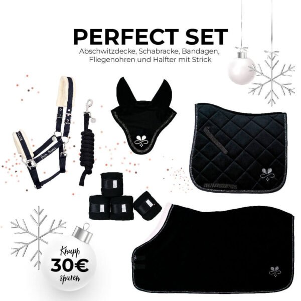 Perfect Set Glitzer Schwarz
