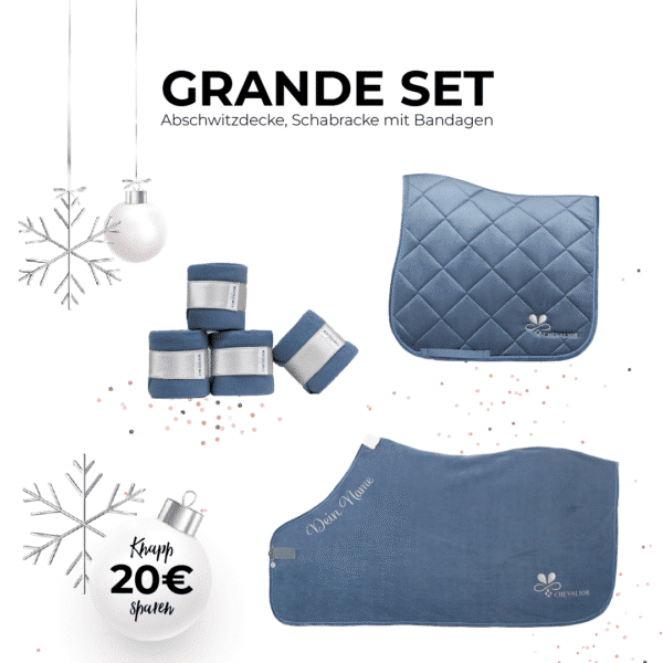 Grande Set Velvet Jeansblau