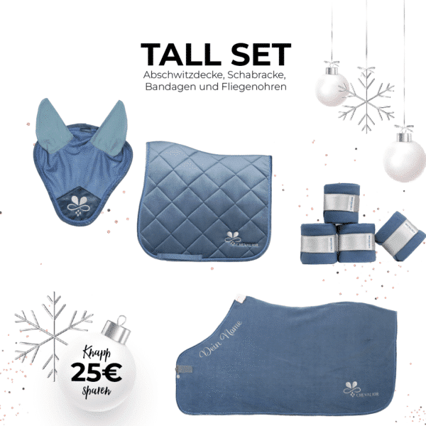 Tall Set Velvet Jeansblau