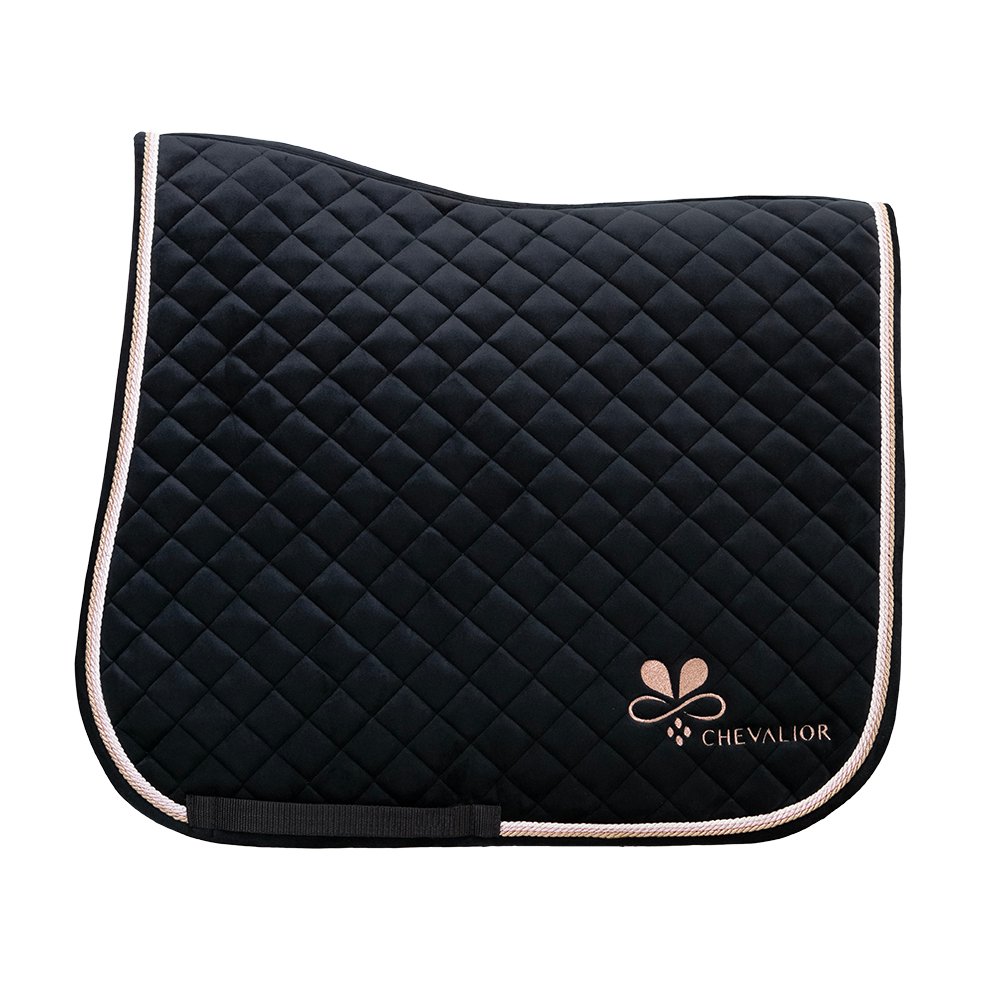 Schabracke Velvet Roségold Schwarz