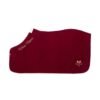 Abschwitzdecke Velvet in Bordeaux mit Rosegold für dein Pferd made in Germany mit Möglichkeit zur Personalisierung mit Bestickung mit eigenem Namen