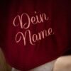 Abschwitzdecke Pferd Bordeaux Rosegold Bestickung auf Abschwitzdecke mit Name made in Germany