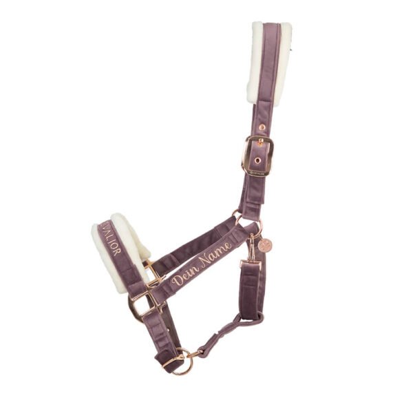 Halfter Velvet Flieder Rosegold
