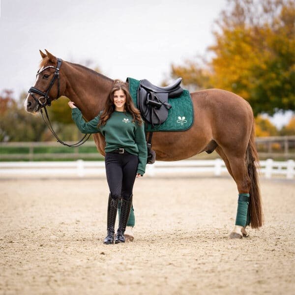 Alternative view of Schabracke Velvet Tannengrün Gold