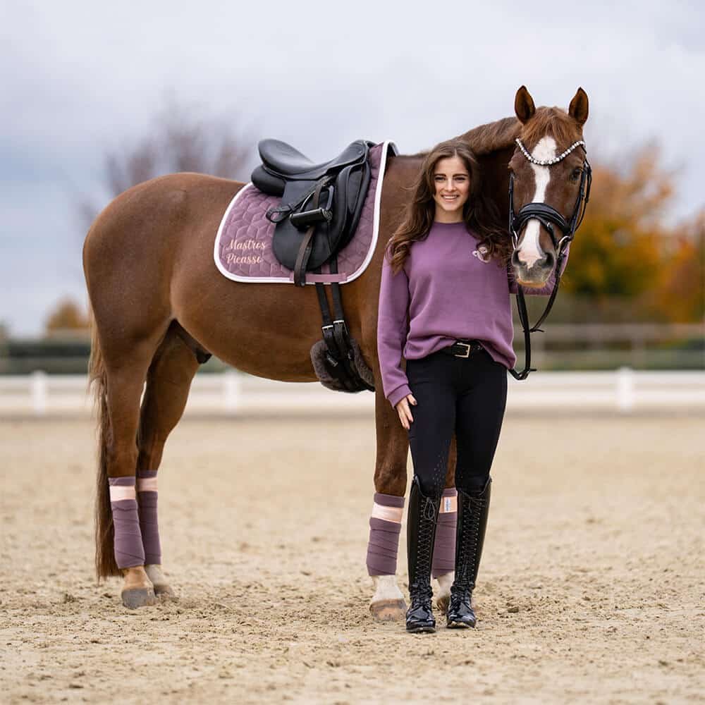 Schabracke Velvet Flieder Rosegold – Bild 5