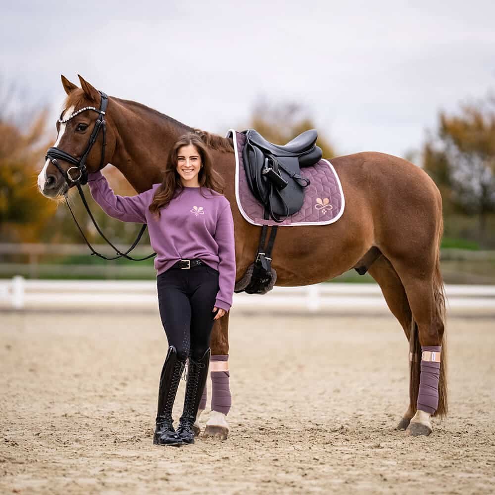 Schabracke Velvet Flieder Rosegold – Bild 7