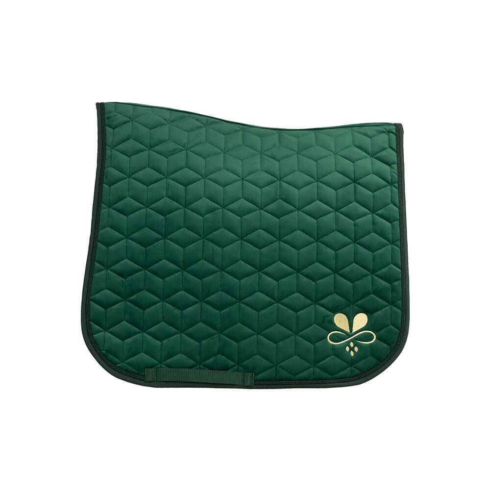 Schabracke Velvet Tannengrün Gold