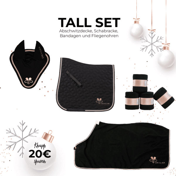 Tall Set Schwarz Rosegold