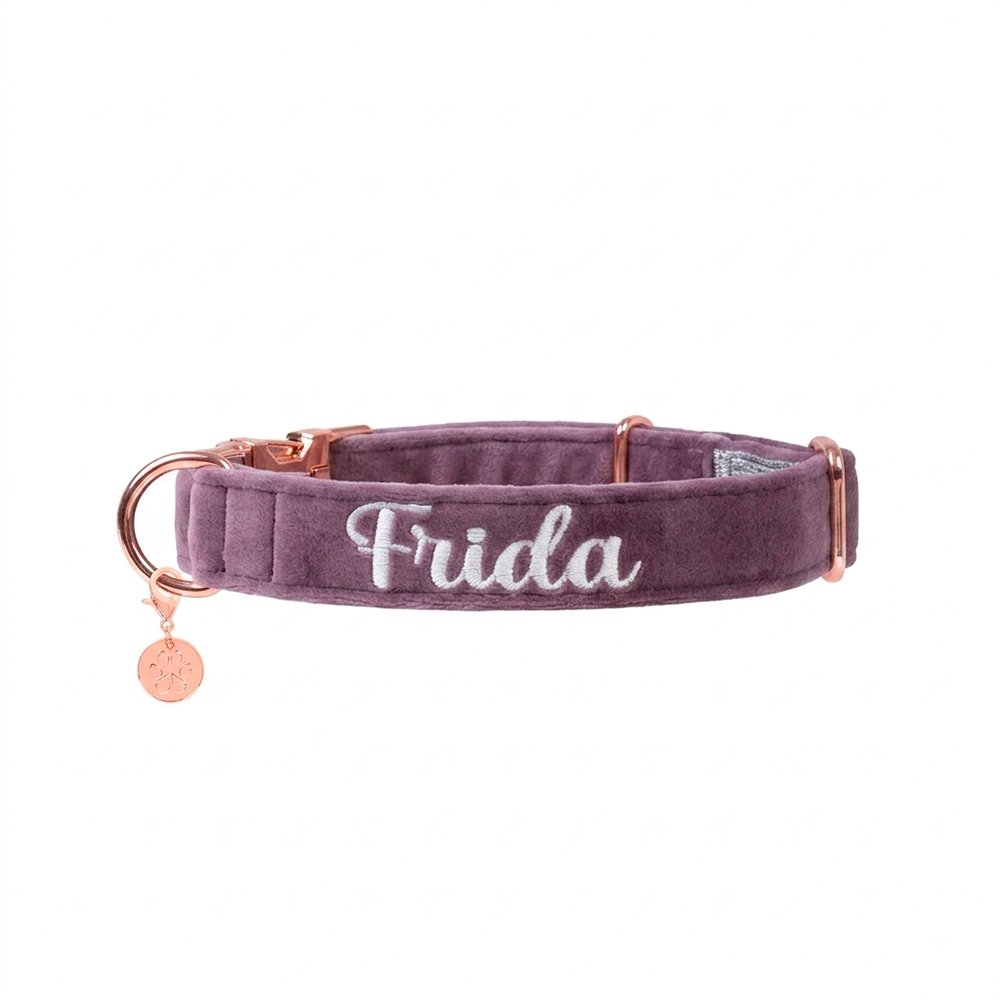 Alternative view of Hundehalsband Velvet Flieder