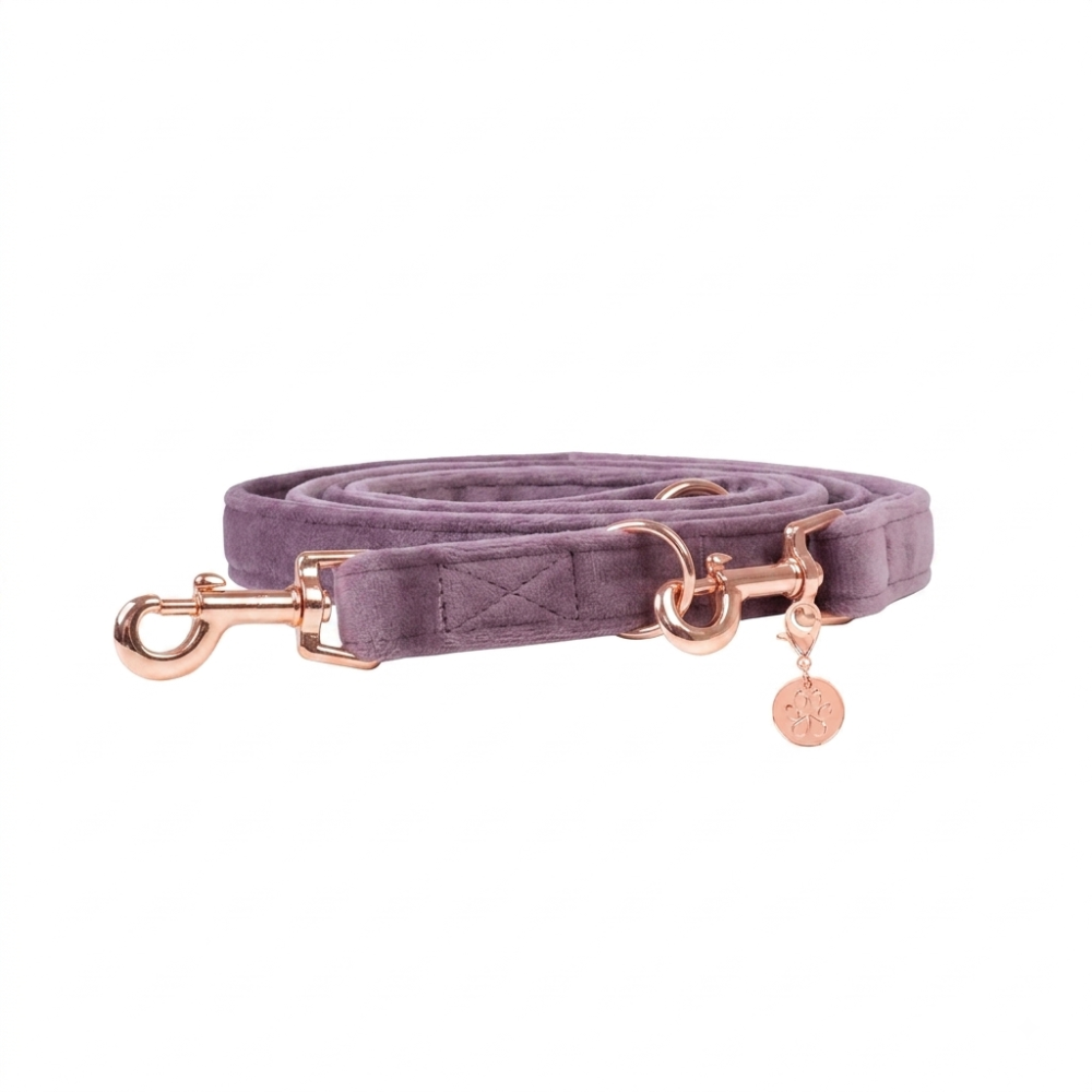 Hundeleine Velvet Flieder