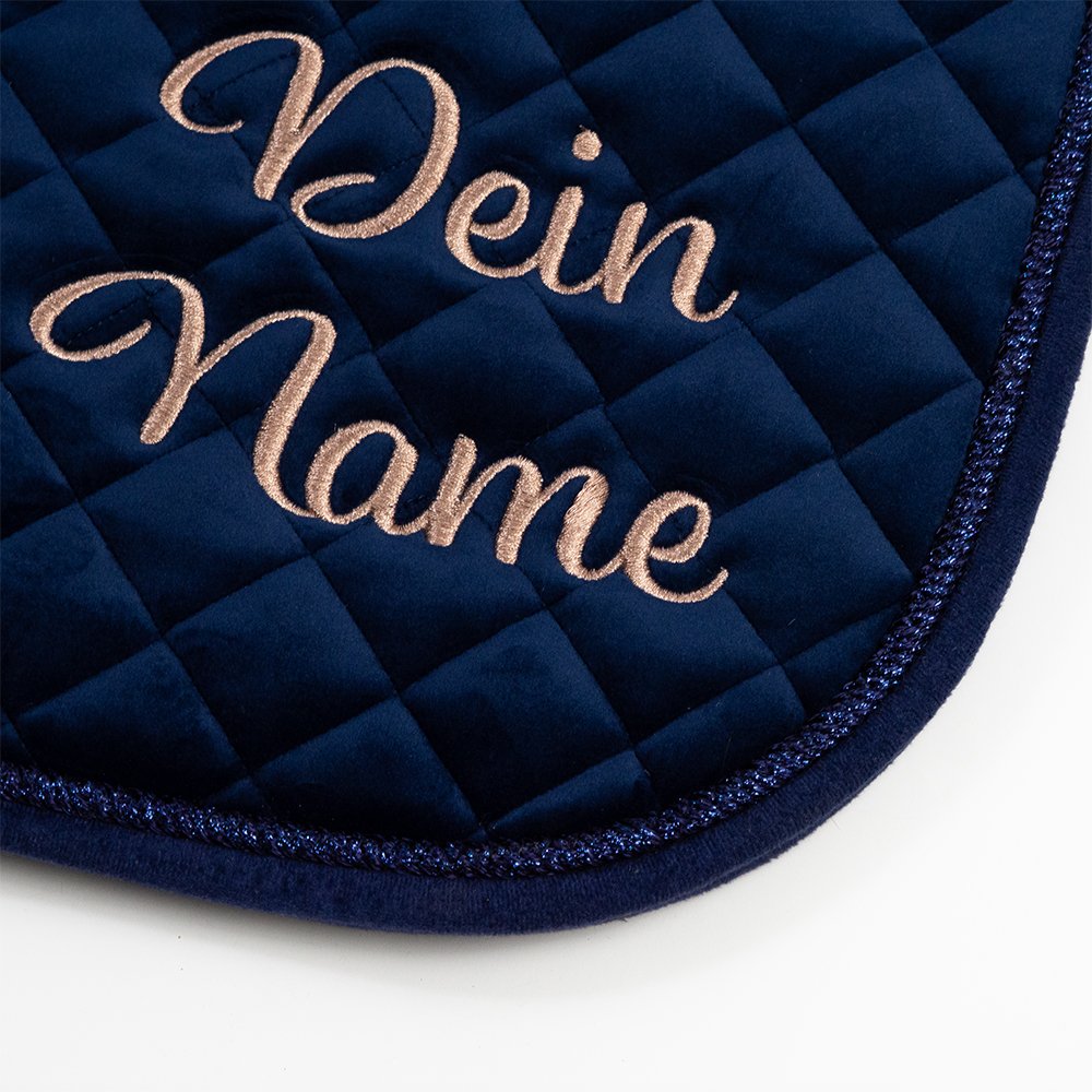 Schabracke Velvet Lueur Dunkelblau – Bild 3