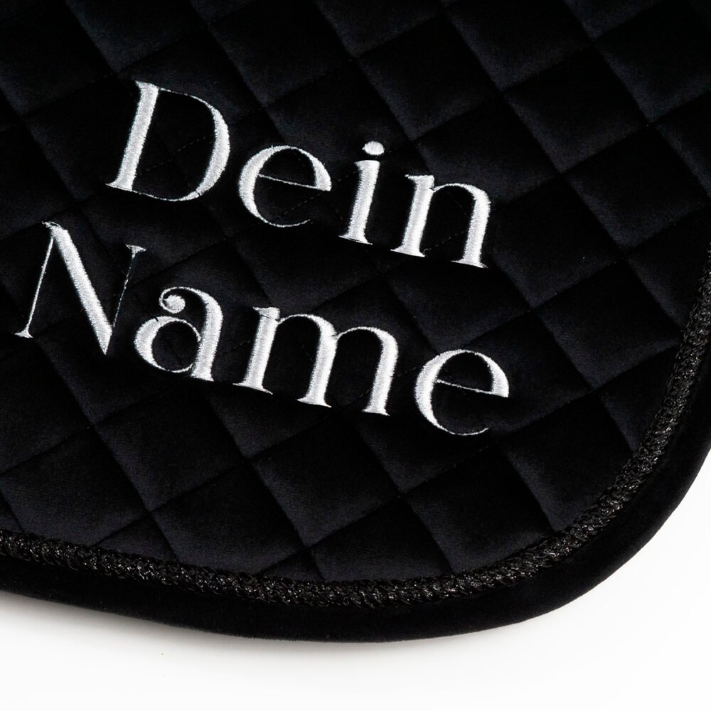 Schabracke Velvet Lueur Schwarz – Bild 5