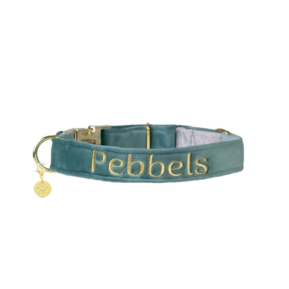 Alternative view of Hundehalsband Velvet Jadegrün