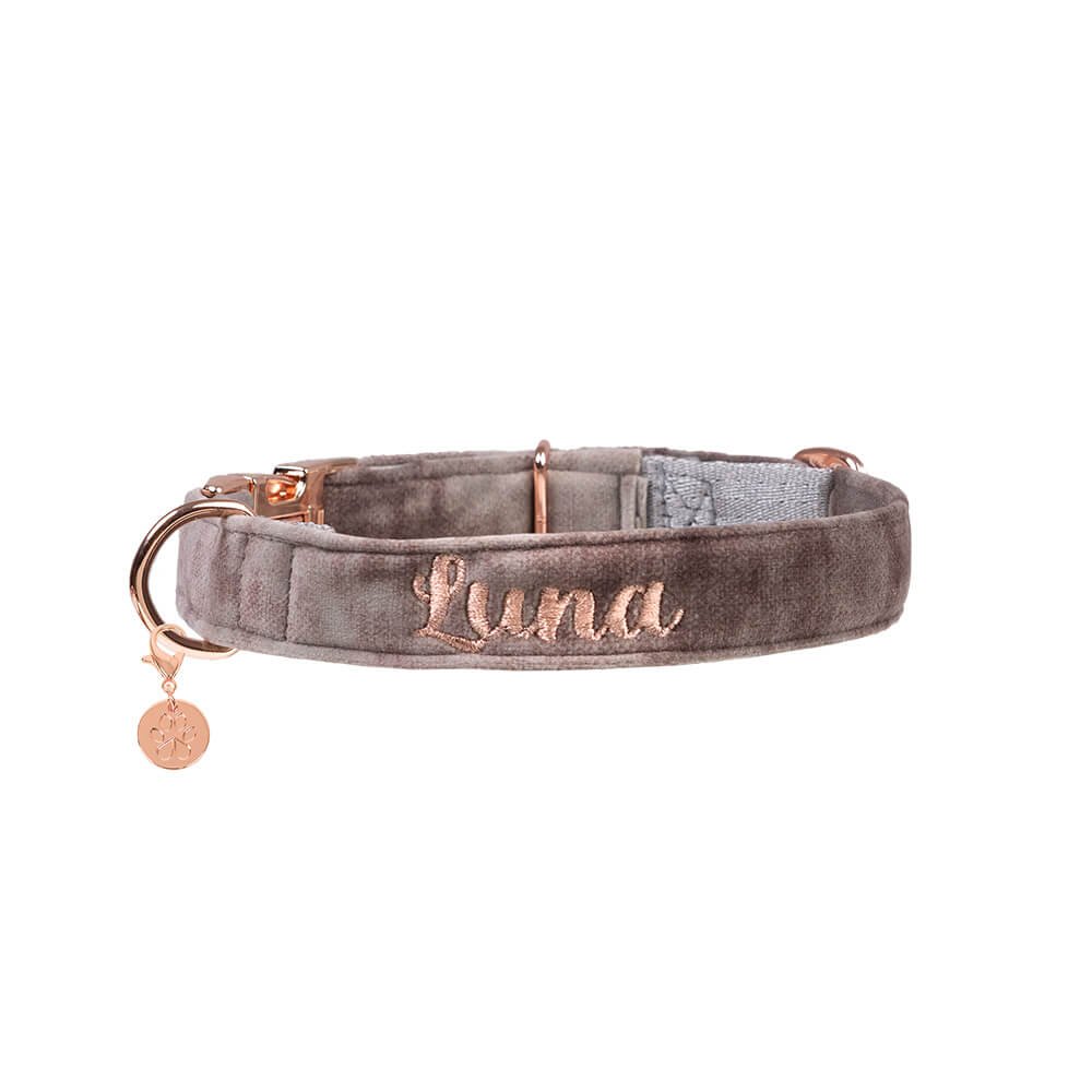 Alternative view of Hundehalsband Velvet Mocca