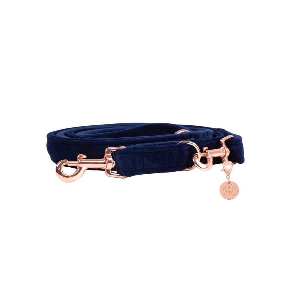 Hundeleine Velvet Dunkelblau