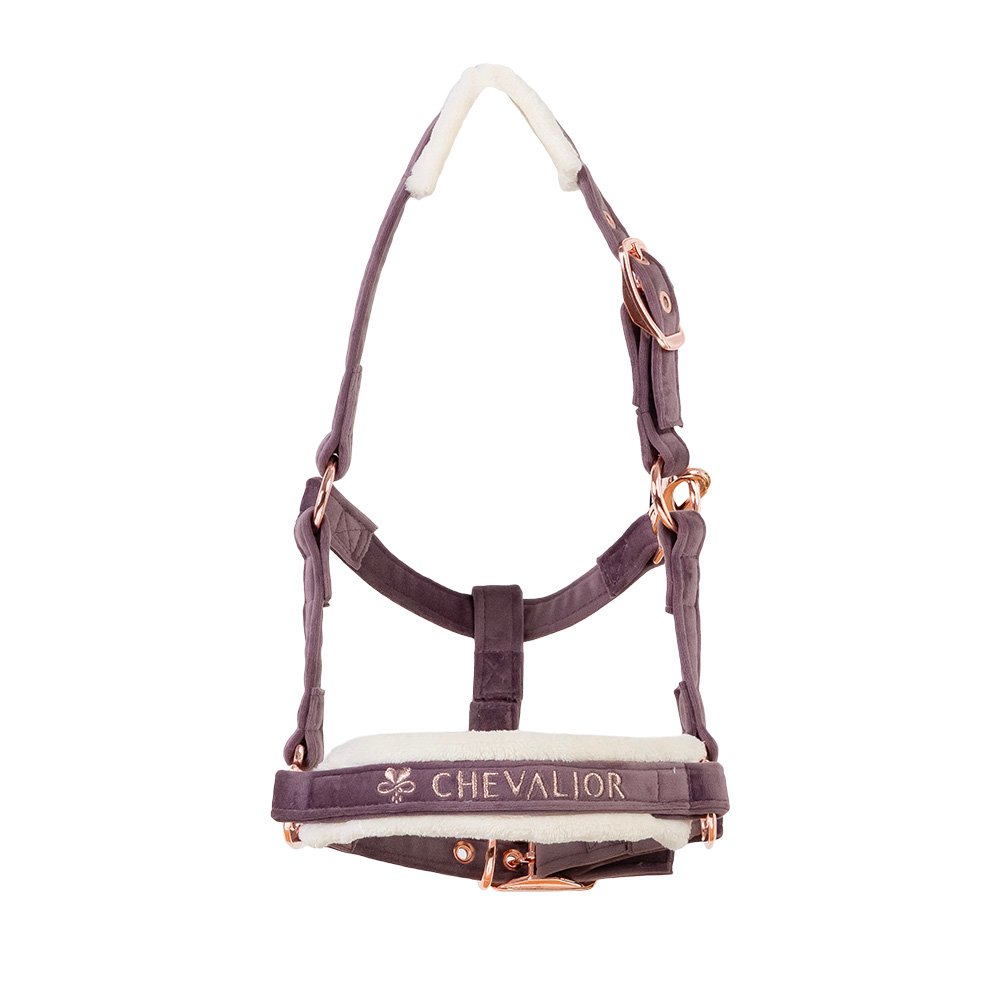 Shettyhalfter Velvet Flieder mit Rosegold oder Silber